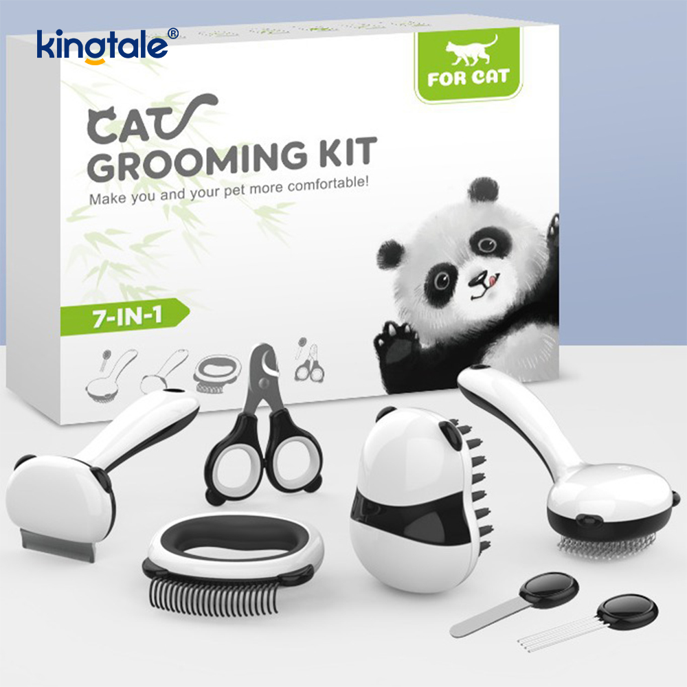 Zestaw środków do czyszczenia zwierząt domowych Szczotka do kąpieli model Panda Zestaw środków do czyszczenia zwierząt domowych Szczotka do kąpieli model Panda