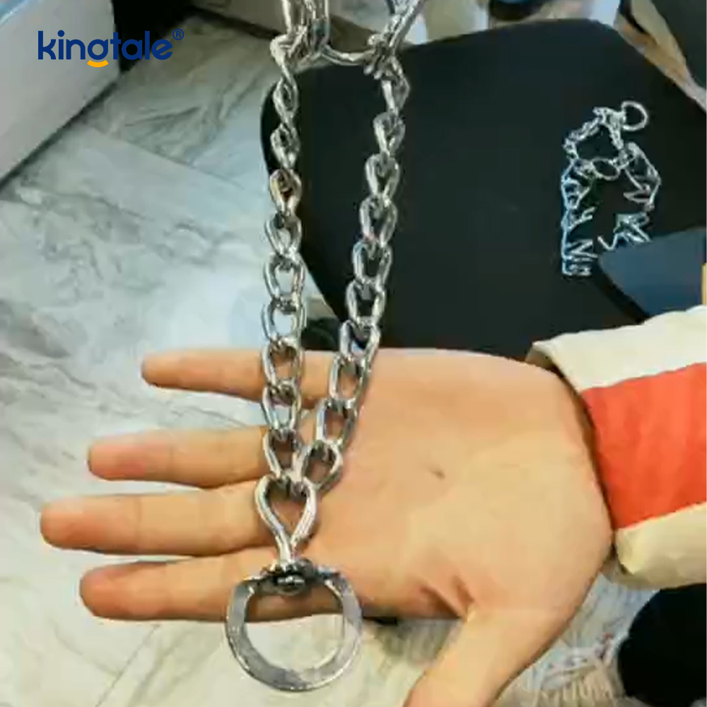Obroże dla zwierząt domowych Pinch Choke Obroża ze stali węglowej z metalowym ząbkiem
