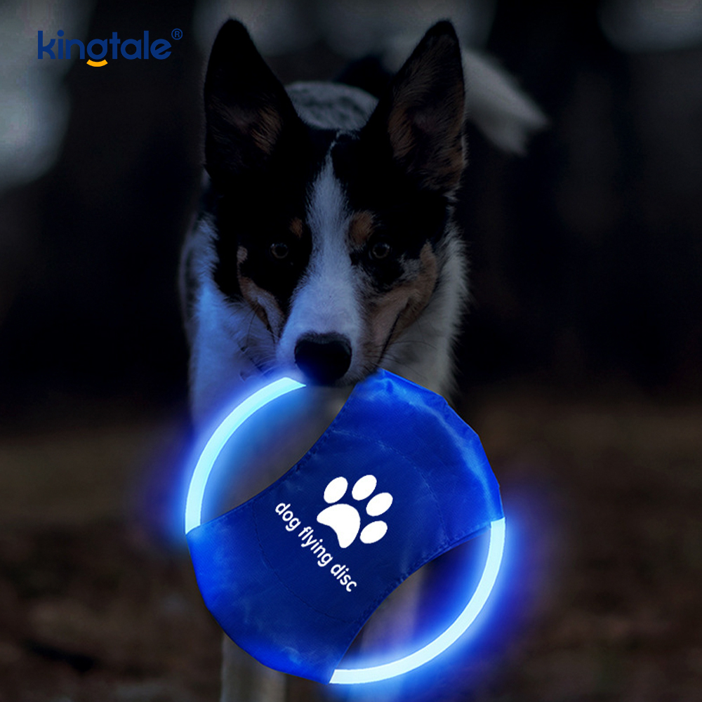 Świecąca dioda LED, świecąca zabawka do zabawy dla psów Frisbee